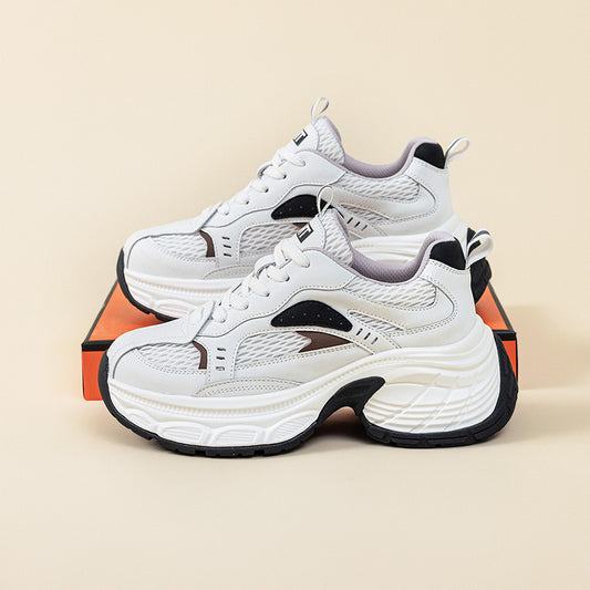 Women's Spring Thick Bottom Heightened Daddy Breathable Women's Shoes