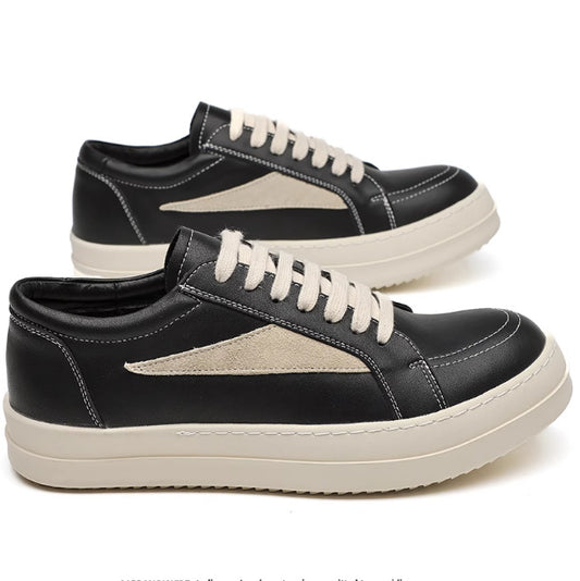 Men's Milk Fragrance Bottom Wind Inverted Triangle Thick Height Increasing German Men's Board Shoes