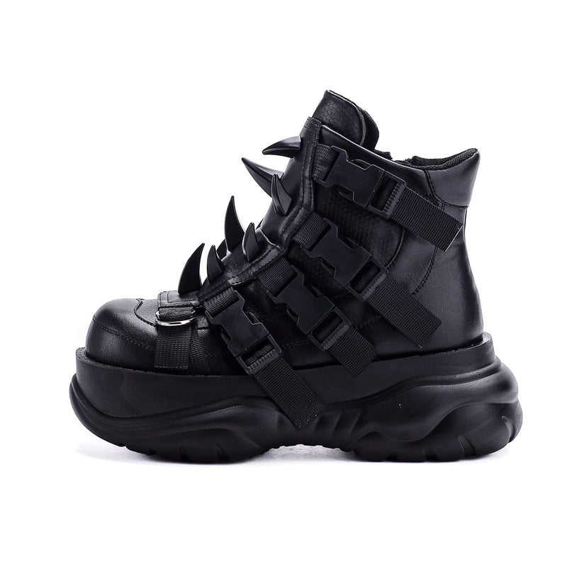 Martin Punk Platform Vintage Horn Rivet Heavy Women's Casual Shoes