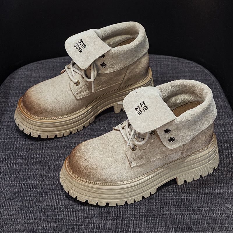 Women's Knight Thick Bottom Two-way Wear Brush Boots