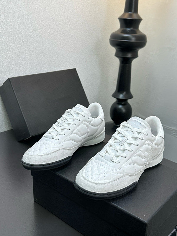 Classic Style Genuine Diamond Plaid German Training Lace Sneakers