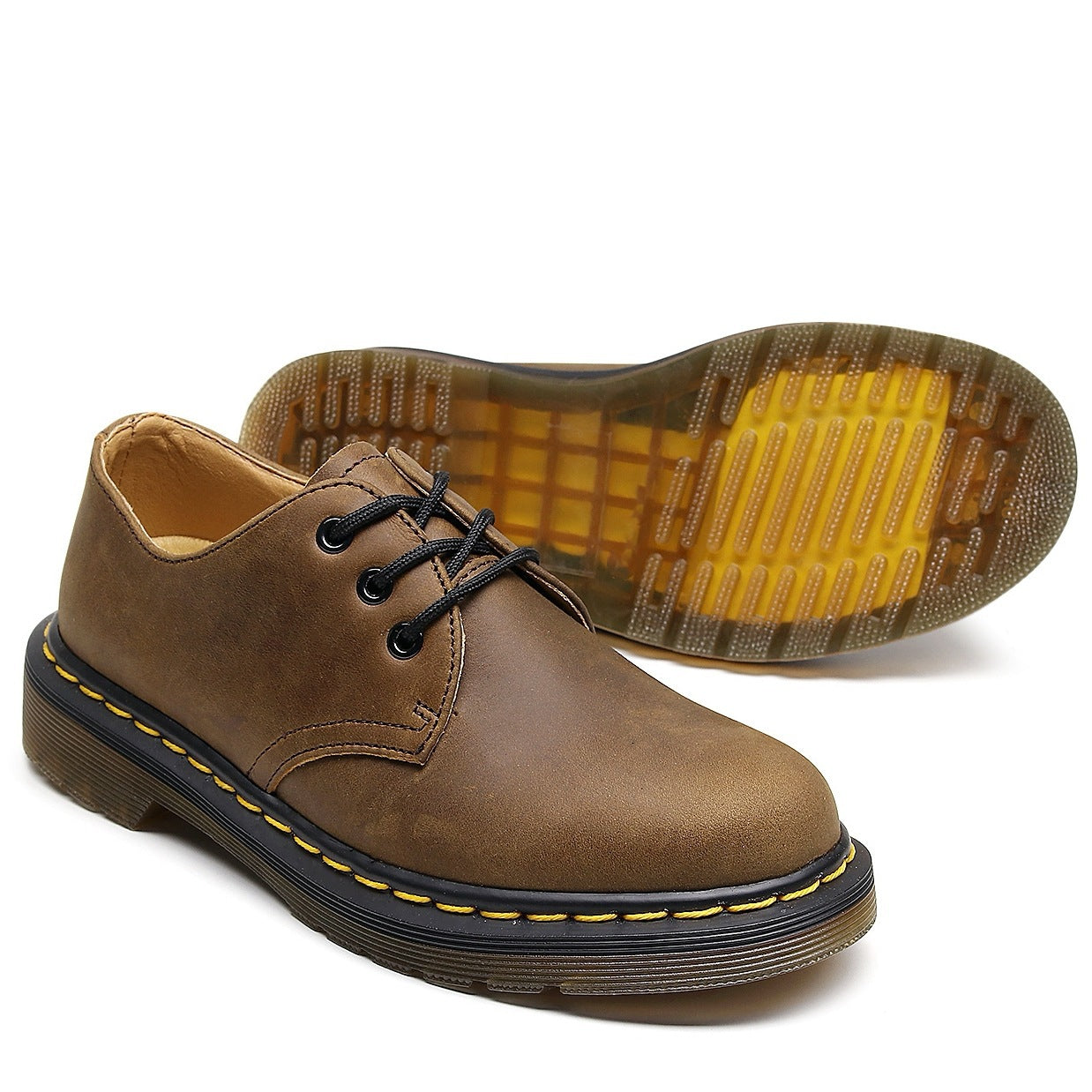 Women's & Men's First Layer Low Top Crazy Horse Brown Boots