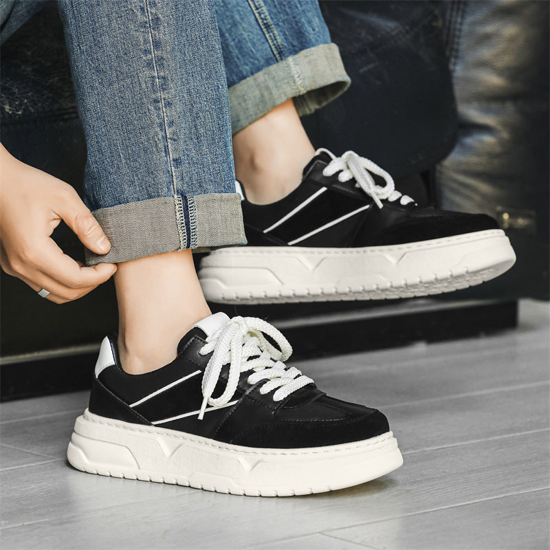 Men's Bottom Hight Increasing Summer Soft Korean Sneakers