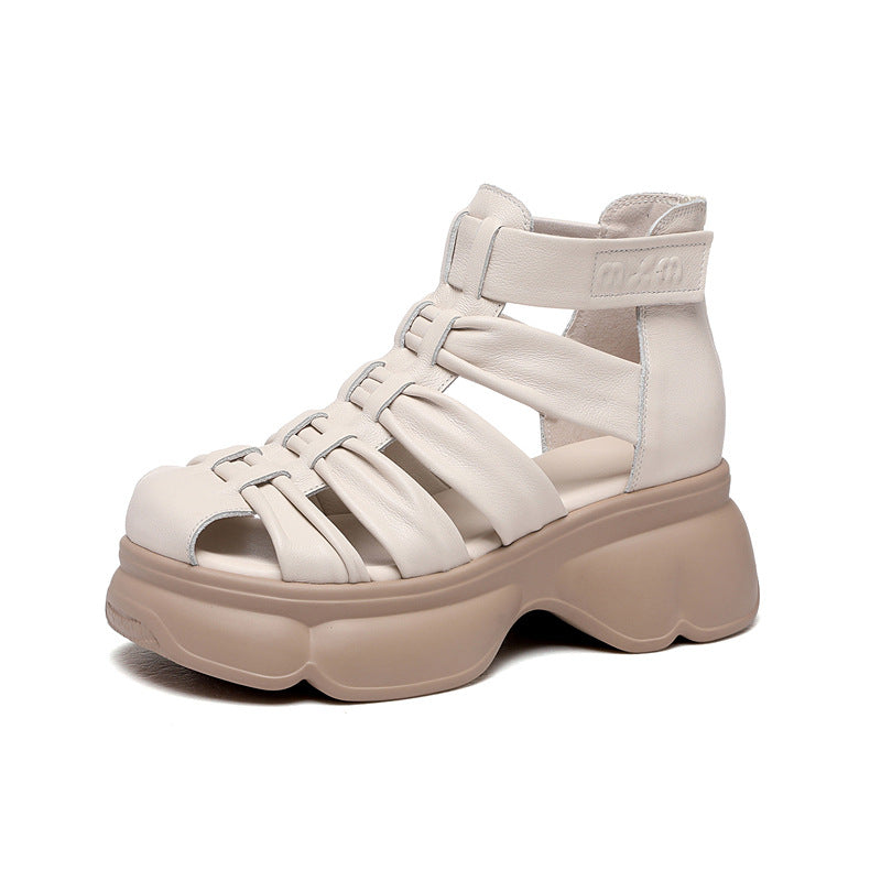 Women's Muffin Summer Small Raise The Bottom Platform Sandals