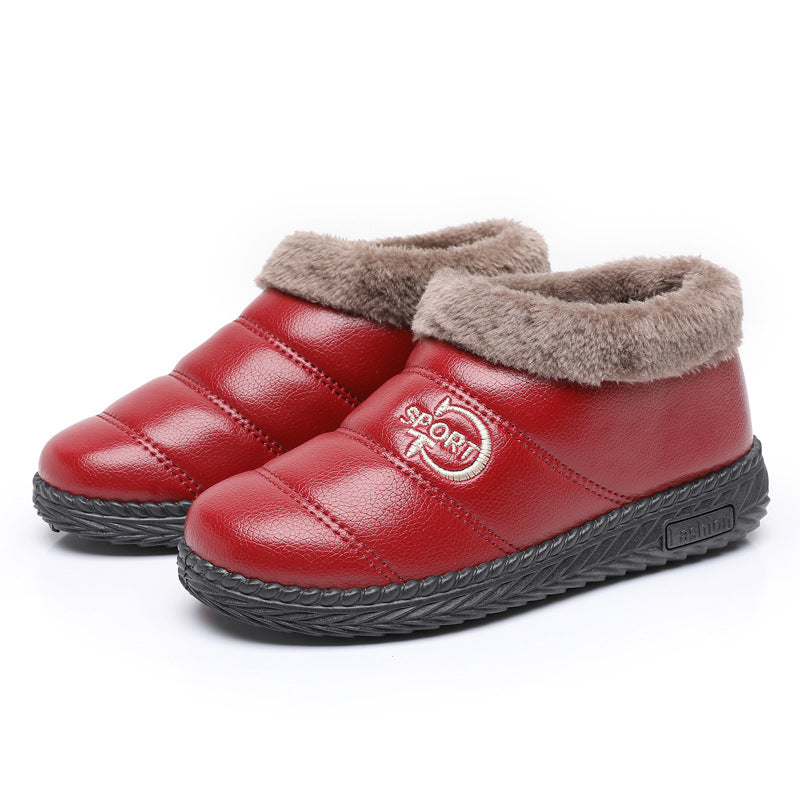 Women's Cotton Fleece-lined Thickened Mother Warmth Retention Women's Shoes