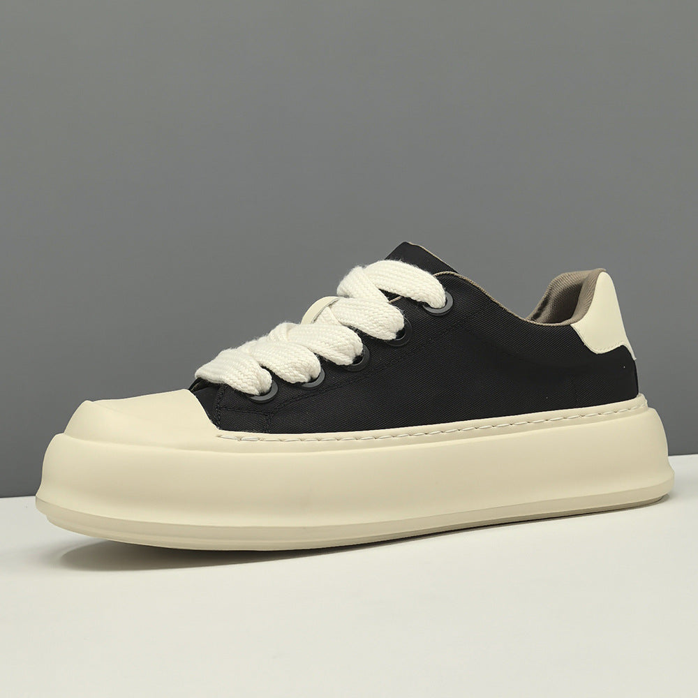 Men's Board Fashion Breathable Cloth Thick Bottom Sneakers