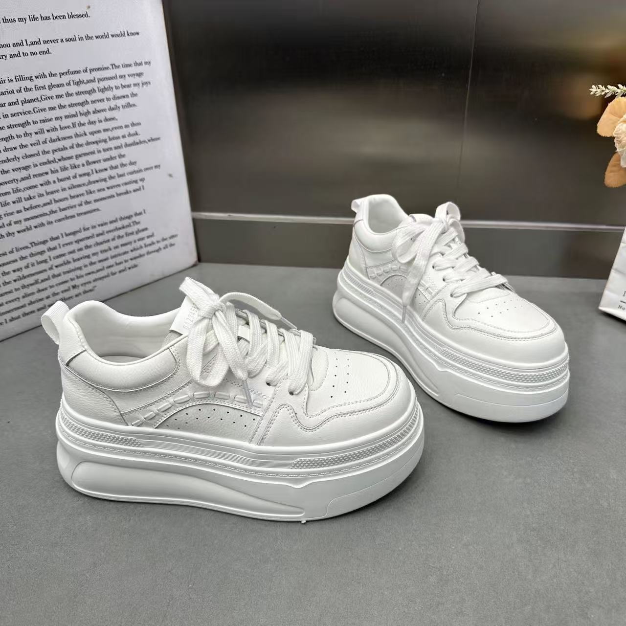 Women's Heightened Easy Wear Spring Platform Small Women's Casual Shoes