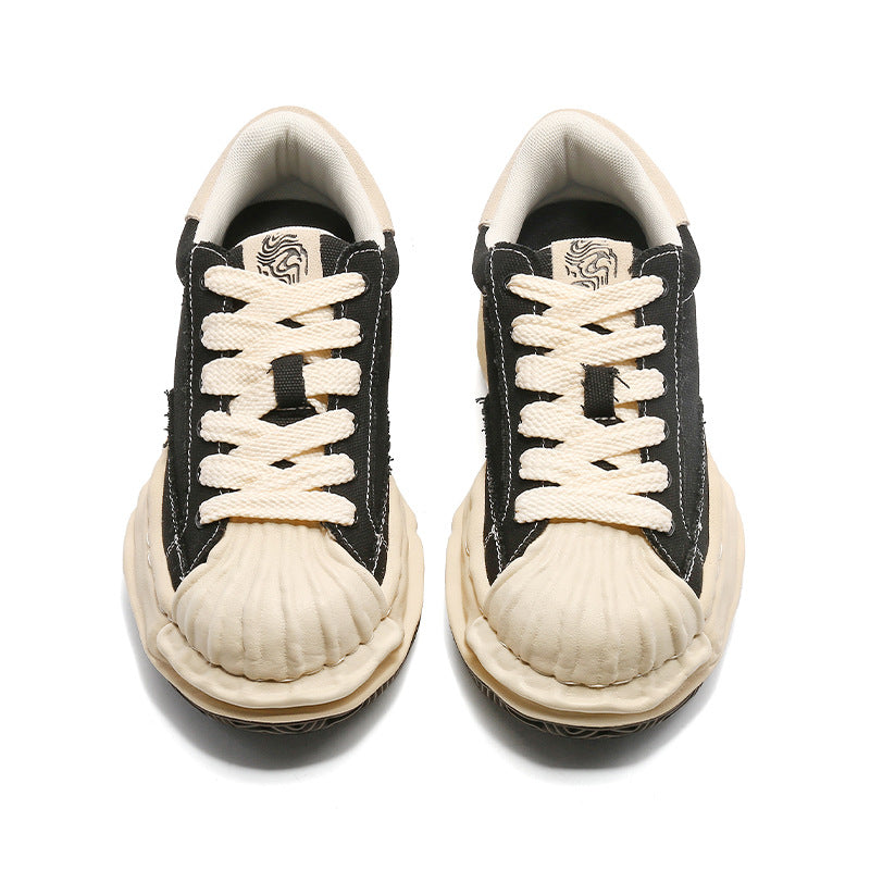 Women's & Men's Retro Shell Toe Dissoed Summer Breathable Men's Board Shoes