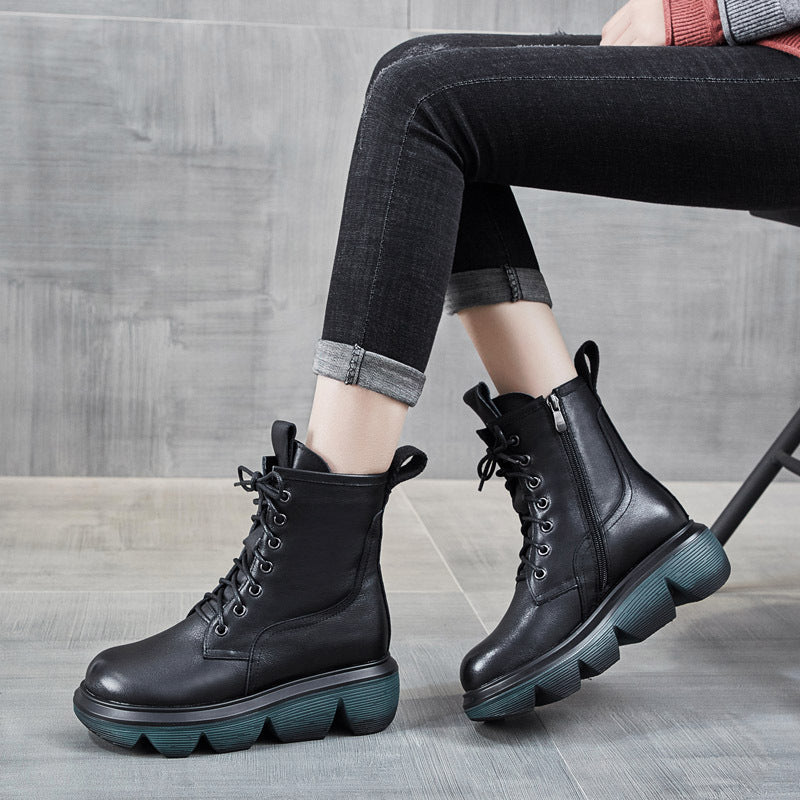 British Style Ankle Middle Tide Real Boots