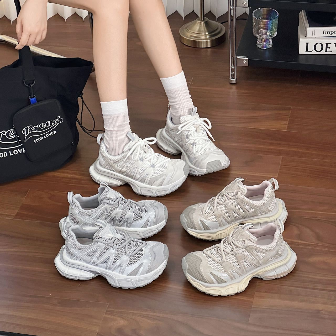 Women's Dad Summer Paris Versatile Outdoor Mesh Women's Sports Shoes