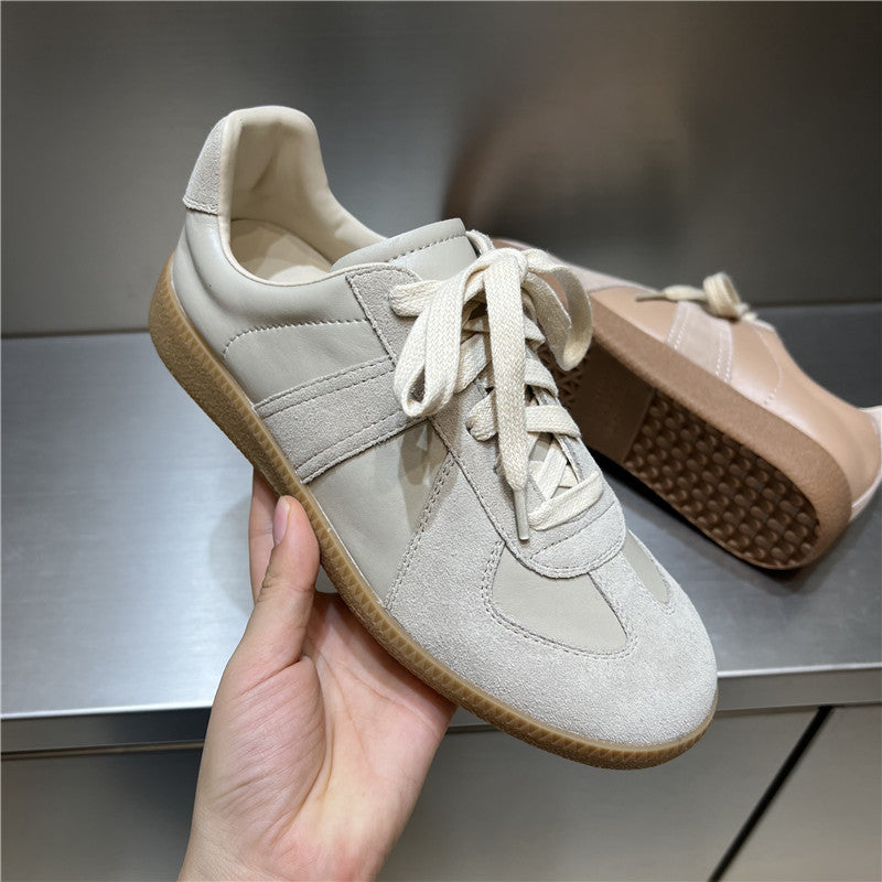 Women's Handmade Sier German Training Sports Flat Sneakers