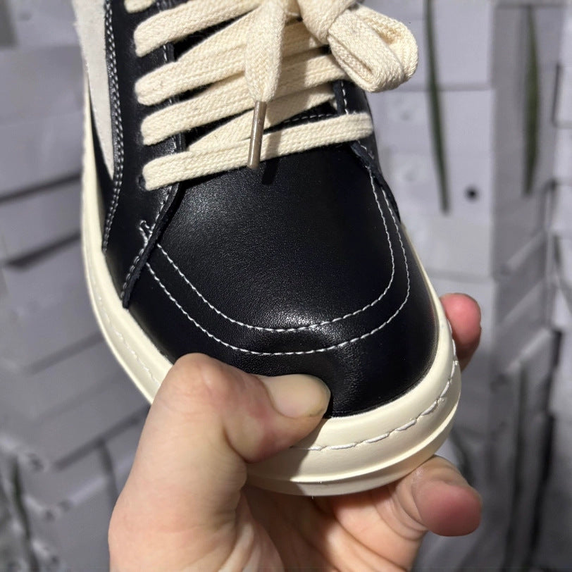 Men's Infringement Dark Style Platform Elevator Wild Design Lace Men's Board Shoes