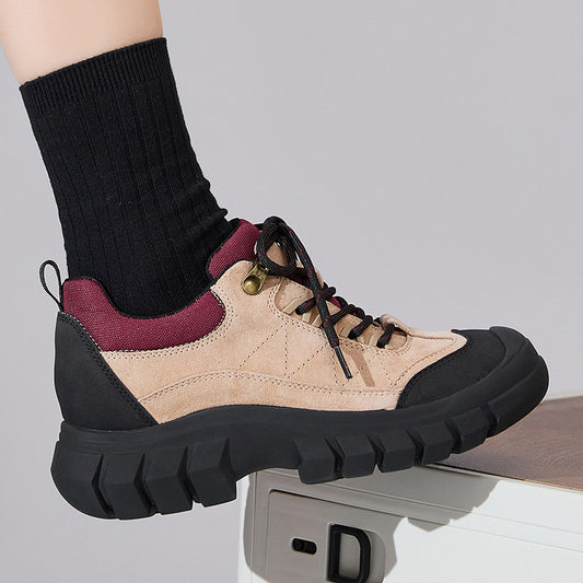 Women's Travel Outdoor Hiking Platform Height Increasing Women's Sports Shoes