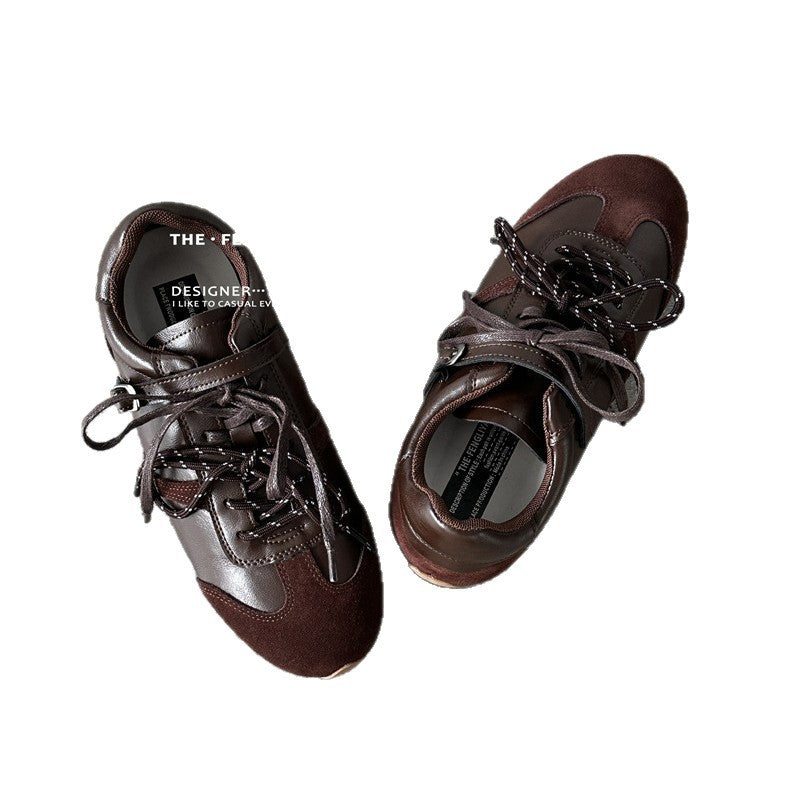 Women's Retro German Training Autumn Versatile Double Soft Casual Shoes