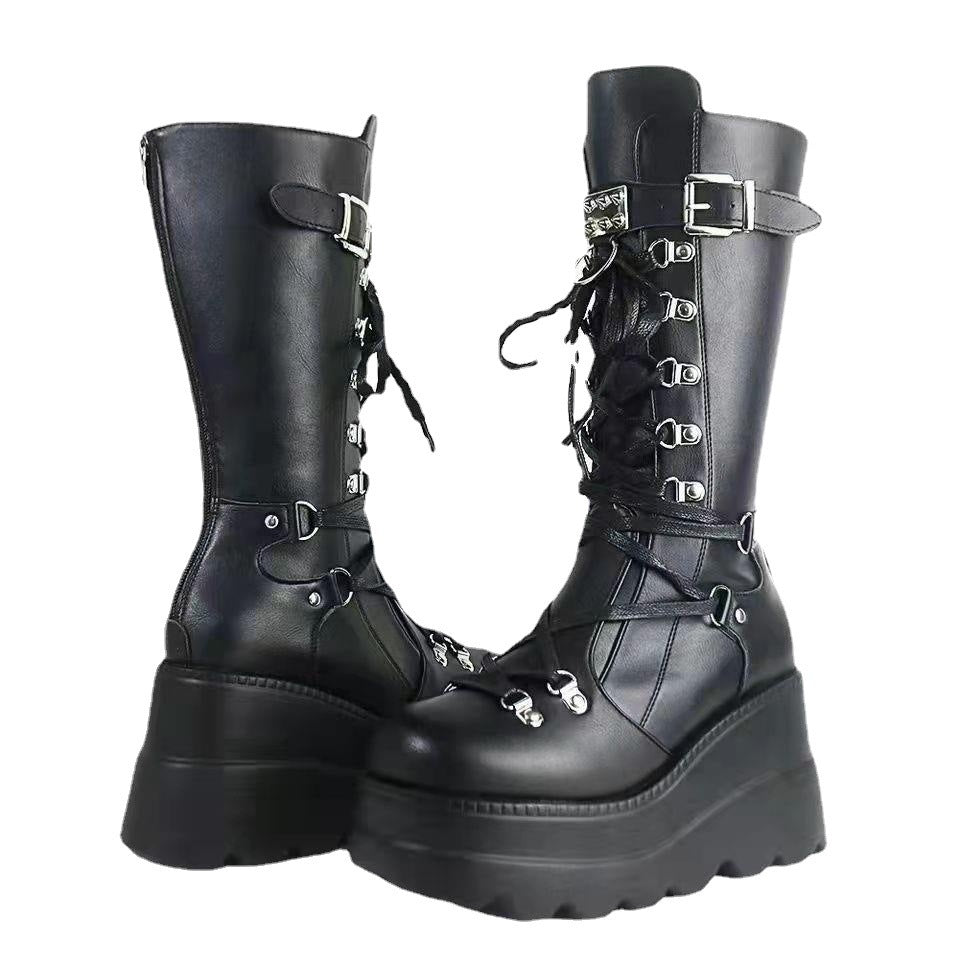 Women's Martens Female Plus Size Punk Handsome Boots