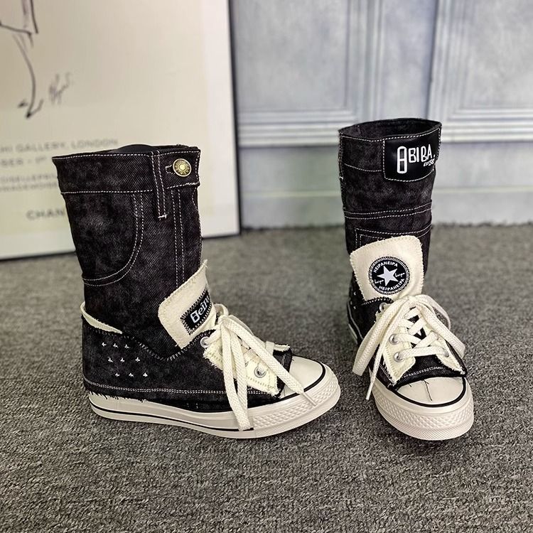 Women's Summer Thin Height Increasing Insole Comfortable Sweet Cool Women's Canvas Shoes