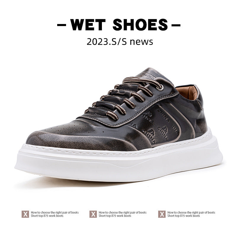Men's Flow British Style Polished Soft Bottom Sneakers