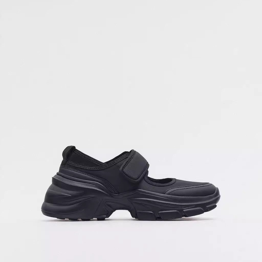 Women's Black Platform Mary Jane Fashion Ballet Loafers