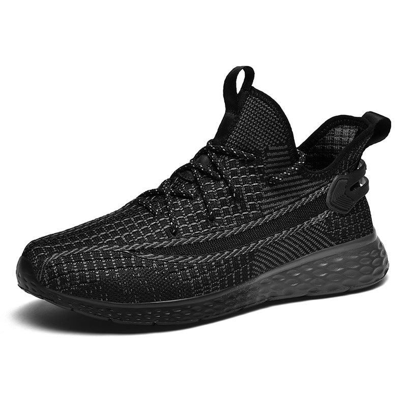 Women's & Men's Plus Size Flying Woven Breathable Mesh Sneakers