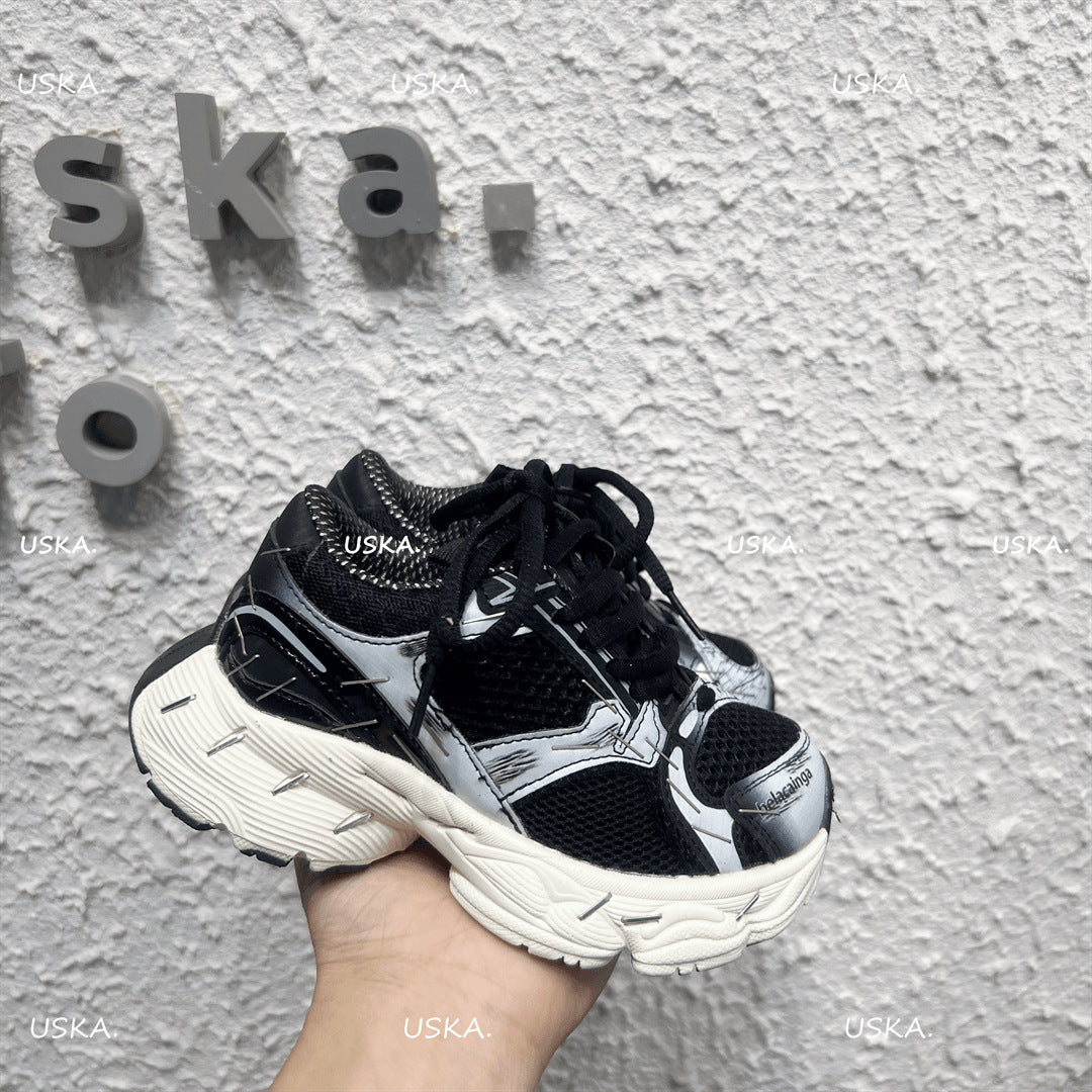 Children's Trendy Stapler Dad Lightweight Boys Distressed Children's Sports Shoes