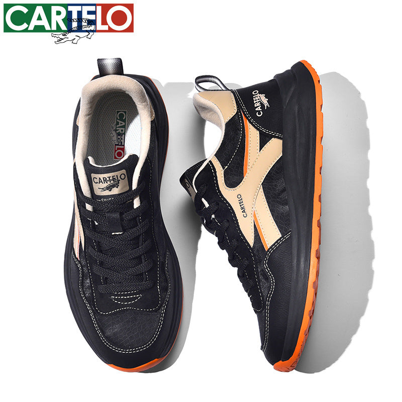 Men's Graceful Green Trendy Retro Fashion Sneakers