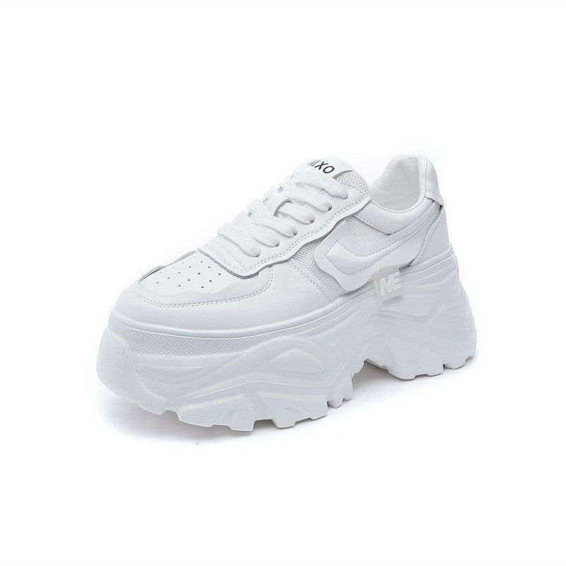 Women's Dad Breathable Mesh Stitching Platform Height Increasing Casual Shoes