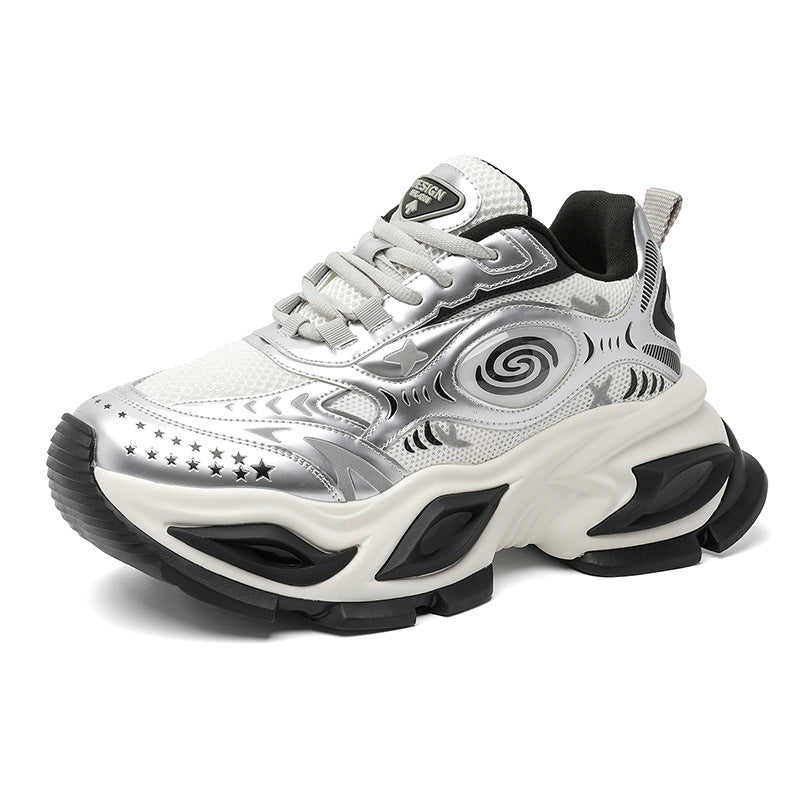 Women's & Men's Height Increasing Lovers Platform Heightened Daddy Men's Board Shoes