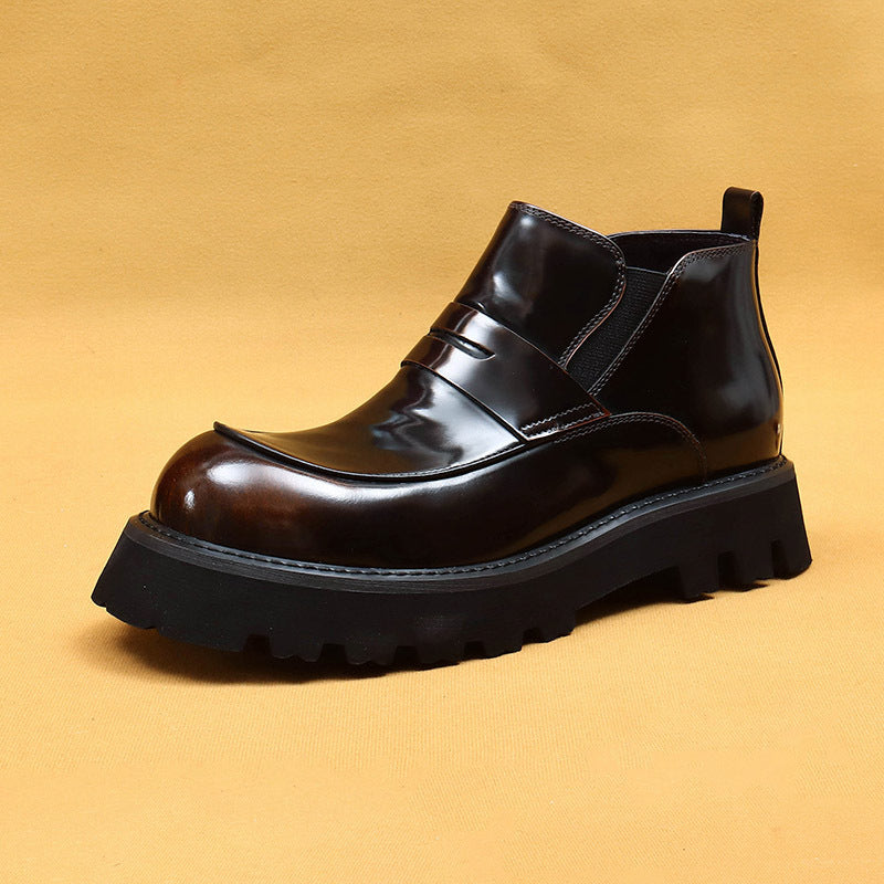 Men's Wide Toe Fat Feet Winter Fleece-lined Boots