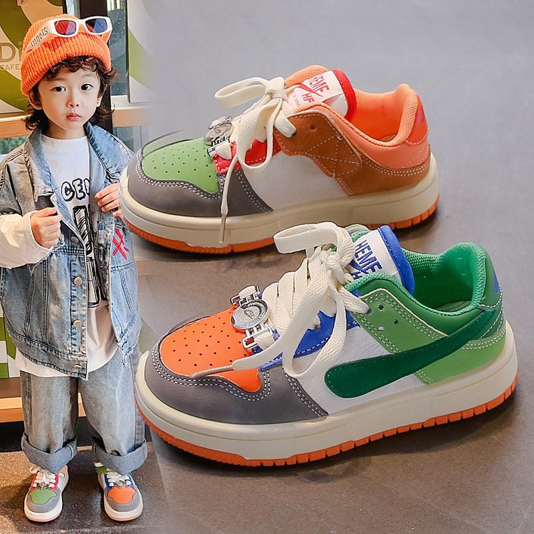 Children's Medium Large With Mandarin Ducks Trendy Kid's Sneakers