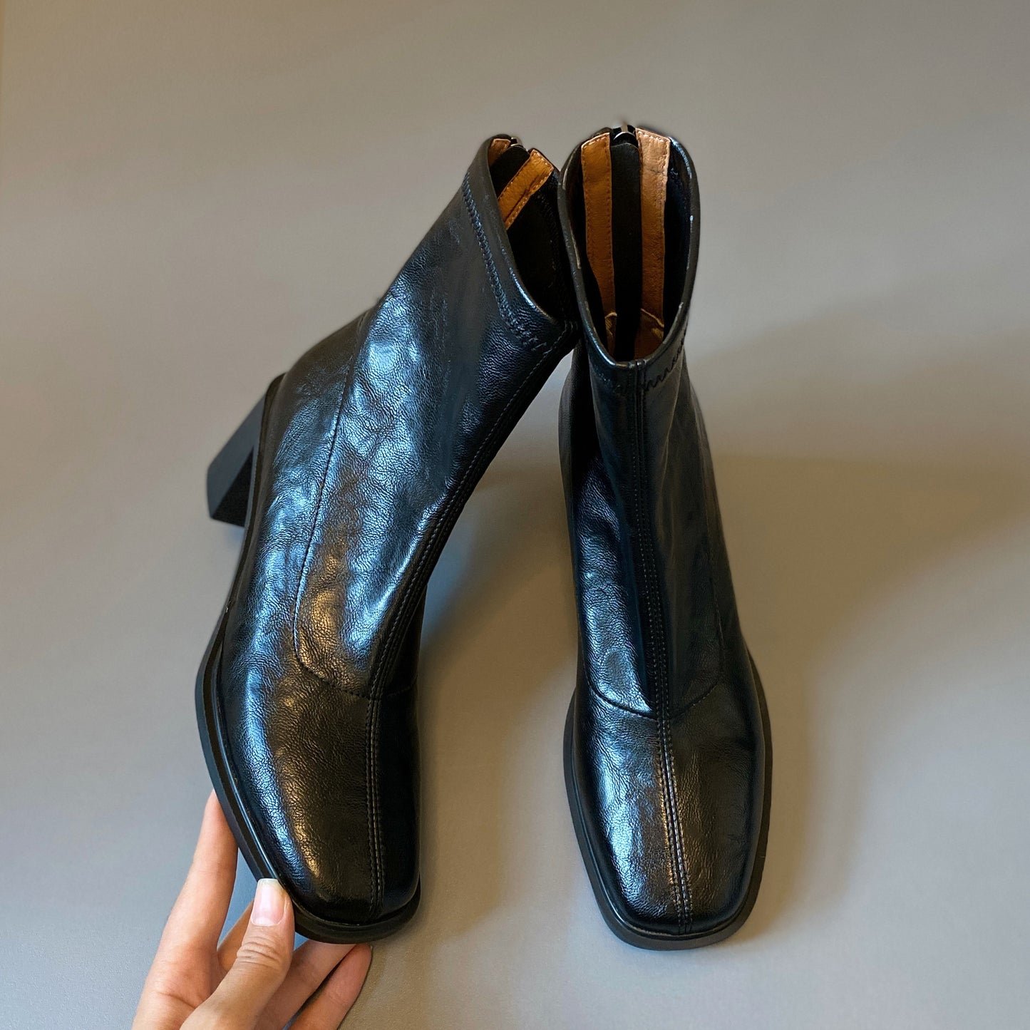 Mute Bottom Ankle Commuter High Stretch Thin Soft System Heels