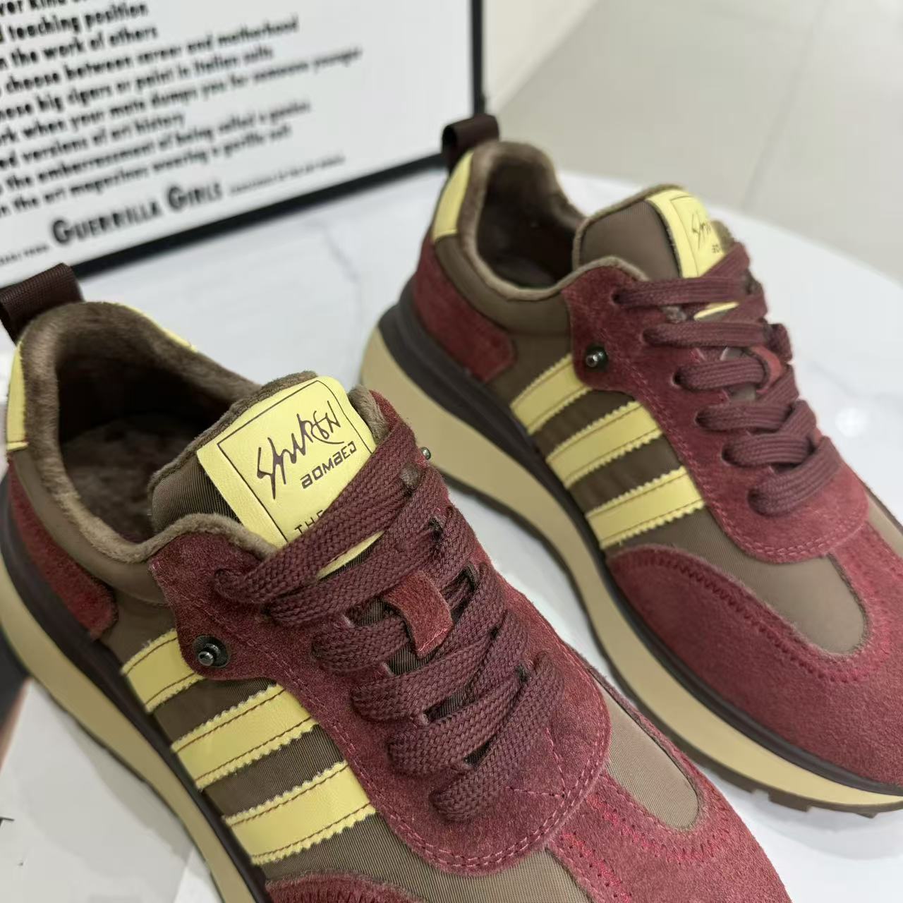 Women's Thick-soled Small Waist German Training Autumn Retro Sneakers