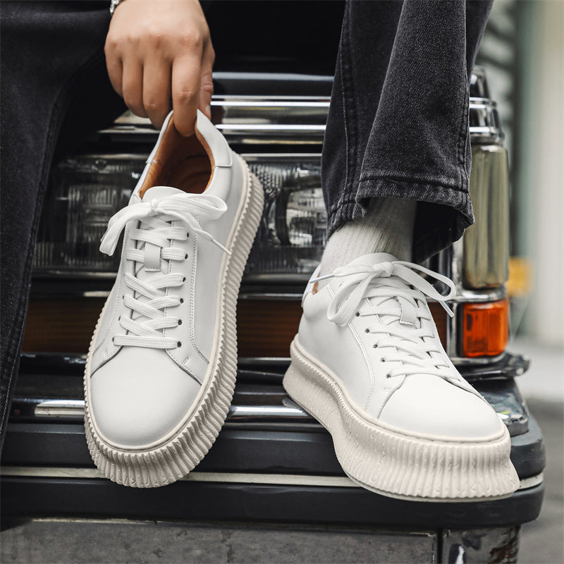 Men's Trendy Platform Hight Increasing Board Biscuit Casual Shoes