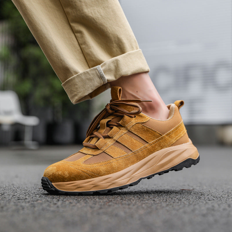 Men's Summer Versatile Platform Breathable Lightweight Hiking Sneakers