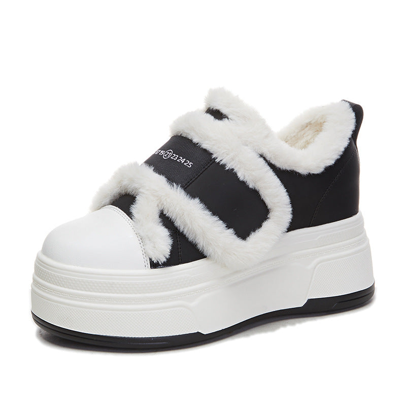 Women's Warm With Veet Fluffy Thick Bottom Women's Shoes