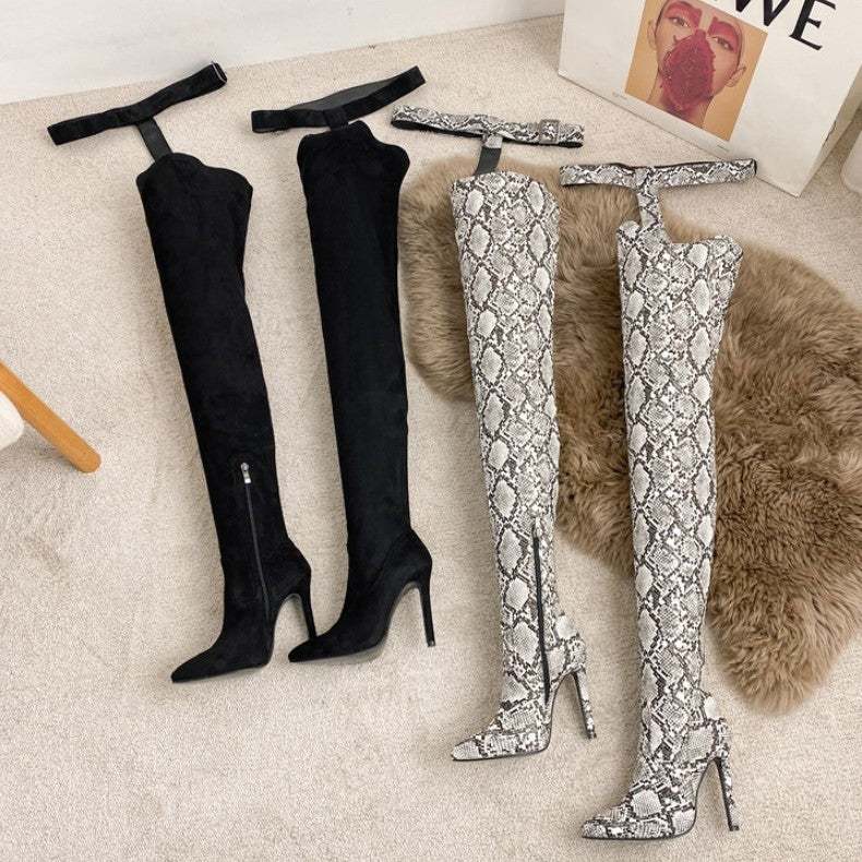 Women's Size High Sexy Length Pants One-piece Men's Shoes