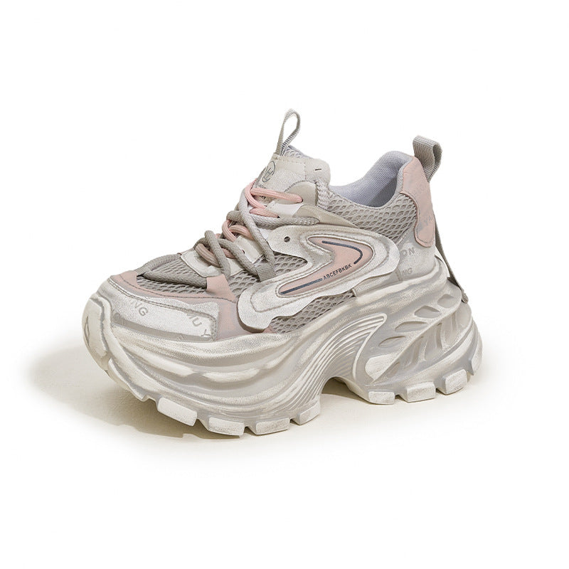 Women's Platform Dad Spring Height Increasing Insole Women's Sports Shoes