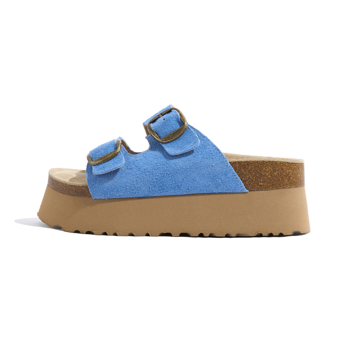 Women's Genuine Summer Wear Short Height Increasing Slippers