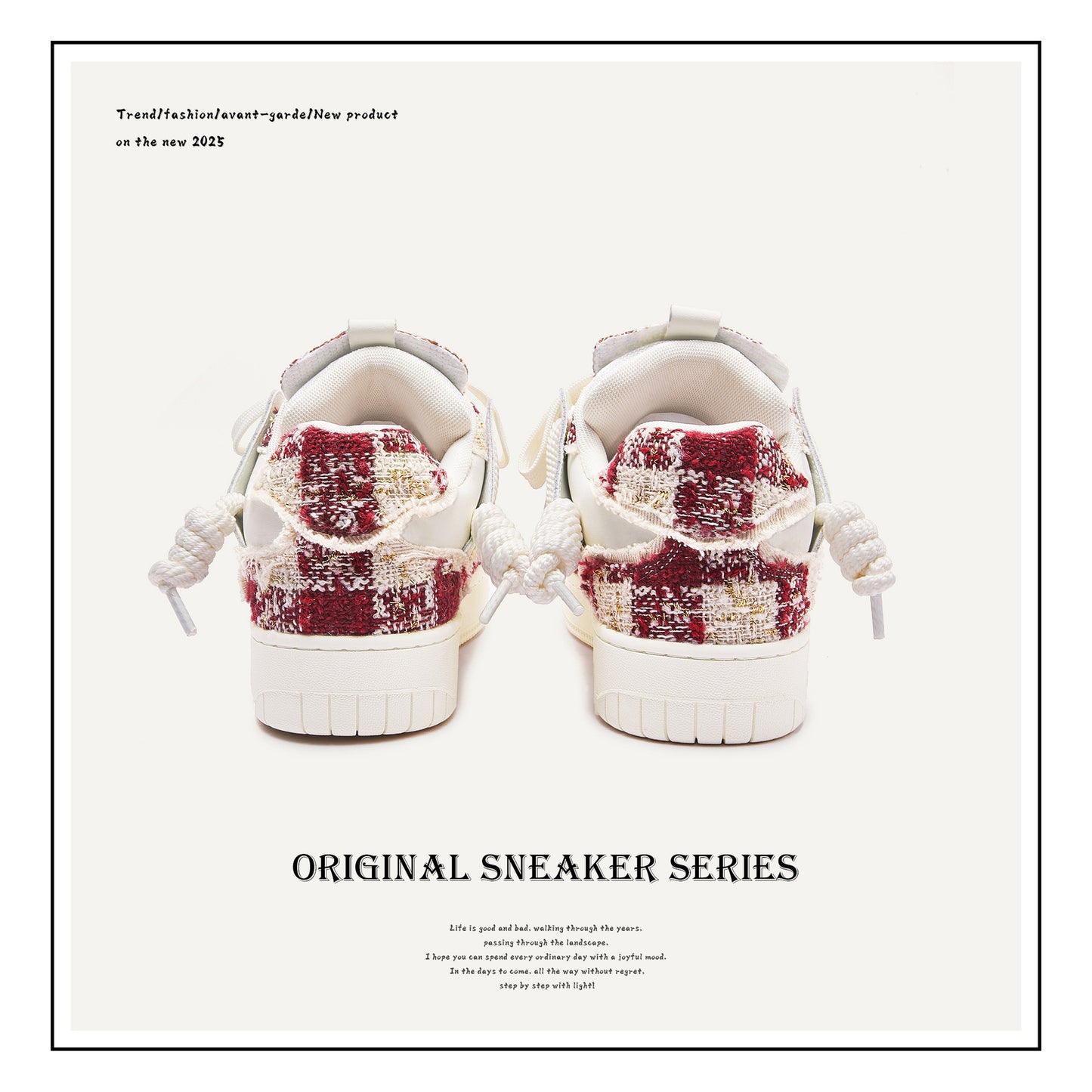Women's & Men's Bread Red Original Life Classic Style Men's Shoes