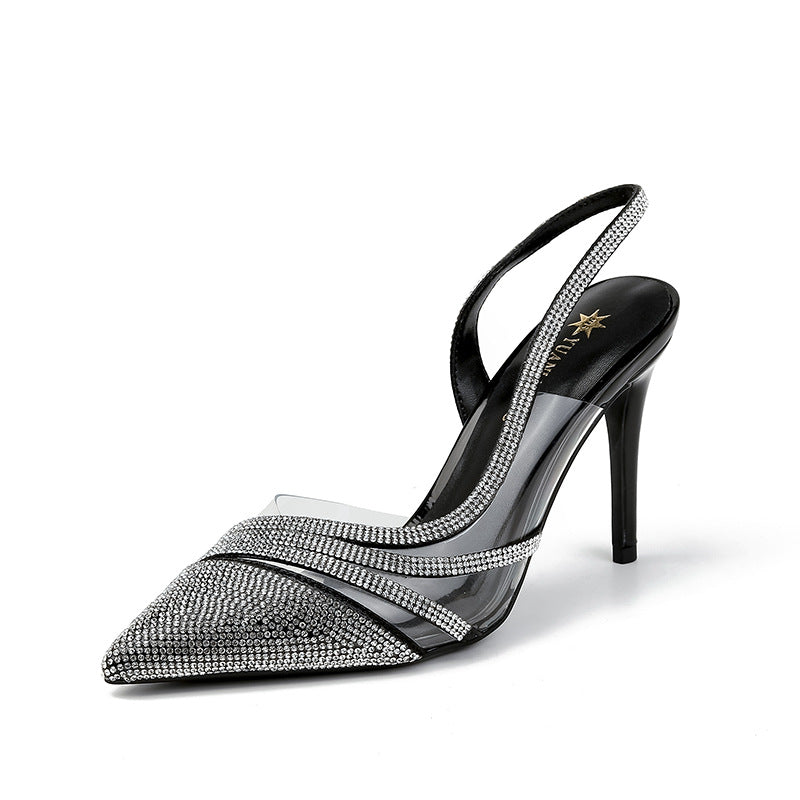 Women's Pointed High Stiletto Genuine Pumps Spring Women's Shoes