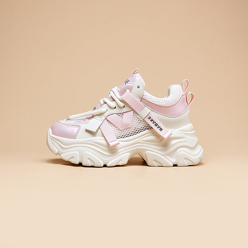 Women's Mesh Breathable Clunky Summer Fashion Platform Sneakers