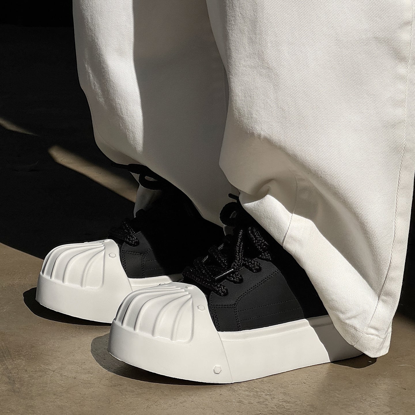 Men's Trendy Shell Toe Thick Sole Increased Leisure Sports Men's Board Shoes
