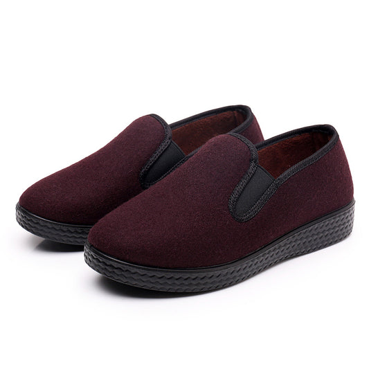 Women's Old Cloth Cotton Man Fleece-lined Lady Women's Shoes