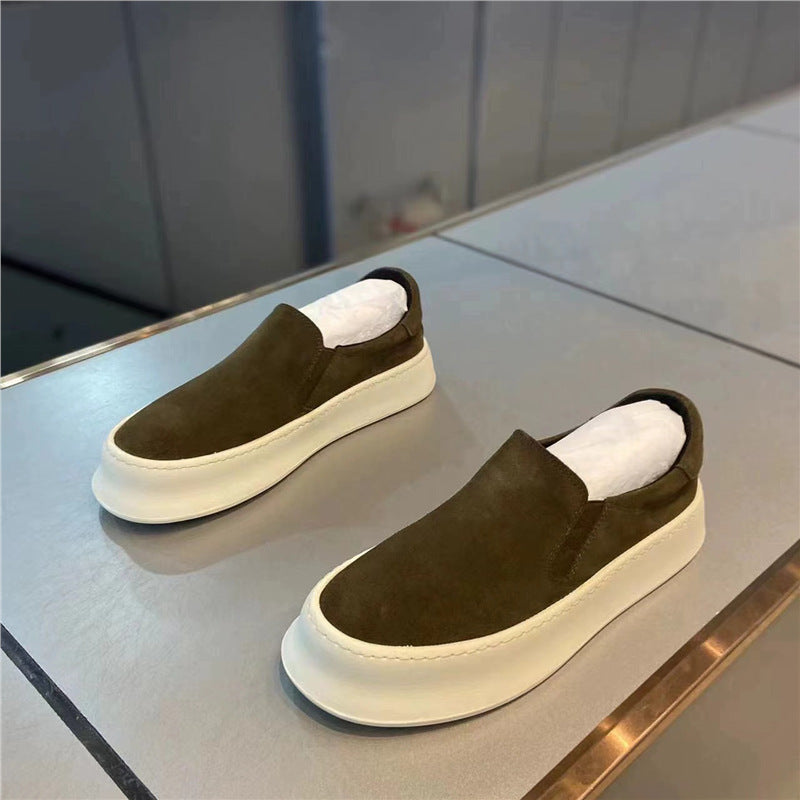 Men's Tide Spring Slip-on Thick-soled Niche Comfortable Loafers