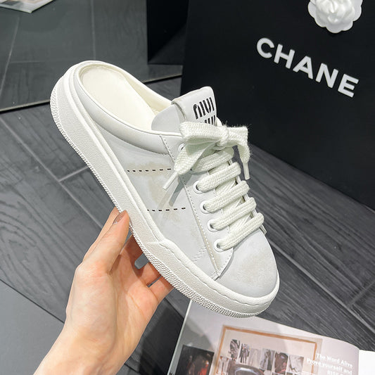 Women's Box Half Outdoor Sports Platform Retro Distressed Little Women's Casual Shoes