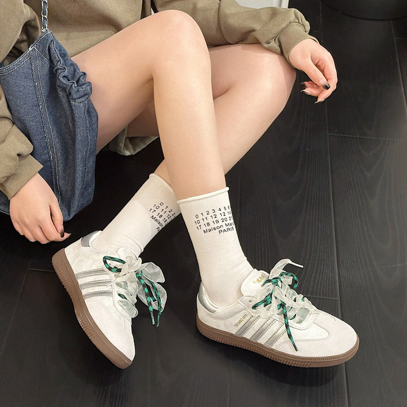 Women's Lace Genuine German Training For Spring Soft Bottom Casual Shoes