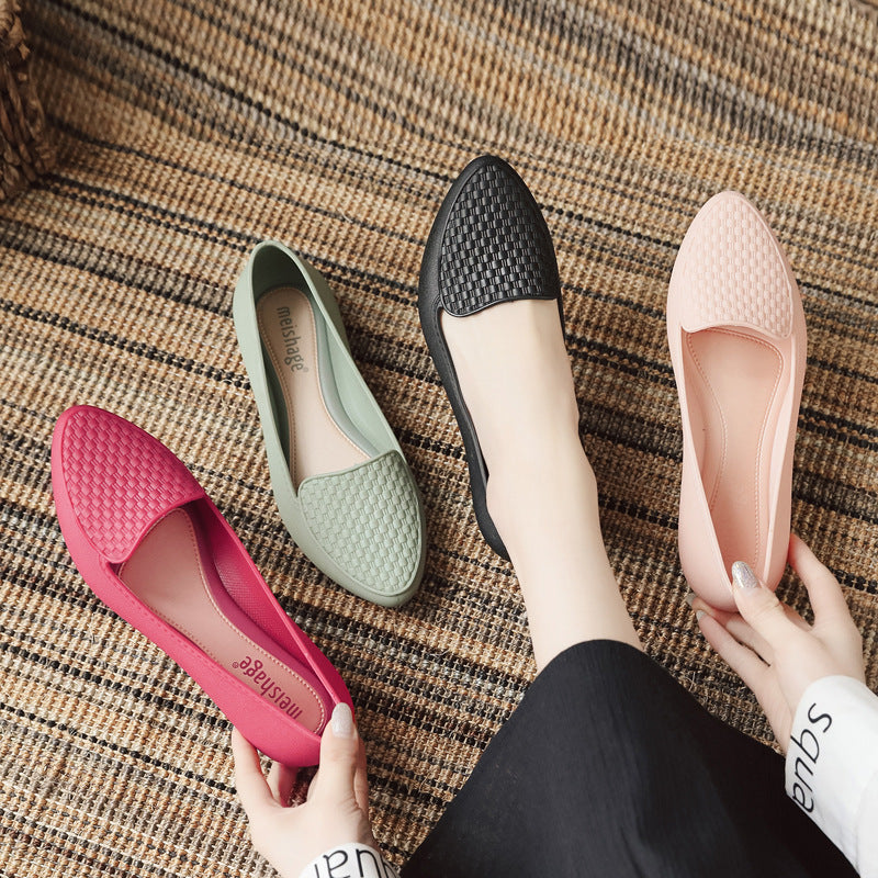 Women's Summer Flat Outer Wear Pumps Low Casual Shoes