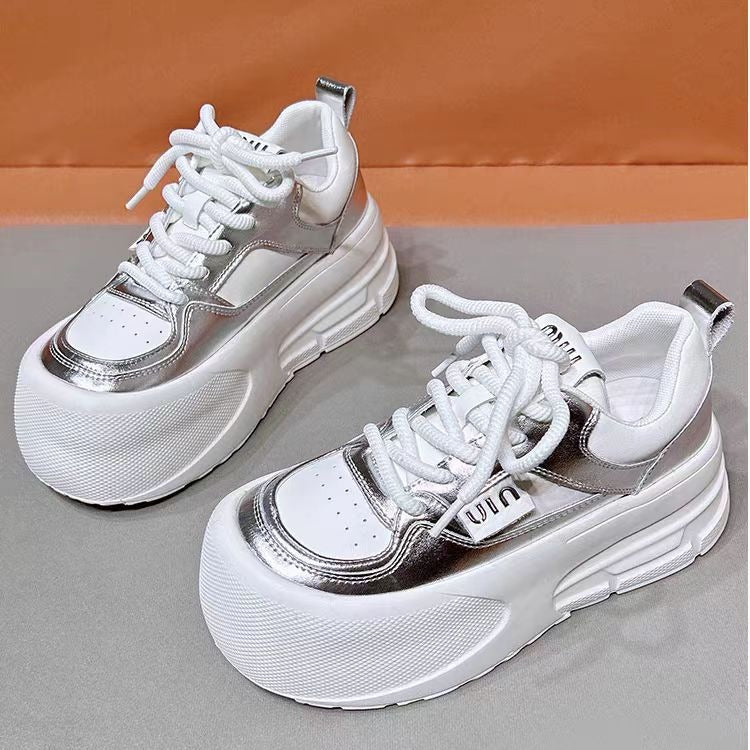 Women's White Ugly Cute Big Head Bread Women's Casual Shoes