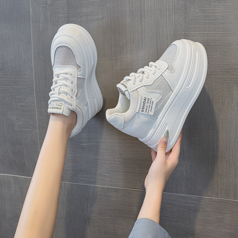 Women's Increasing Insole Black White Panda Spring Casual Shoes