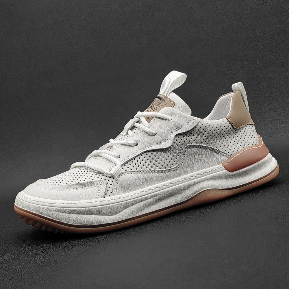 Men's Hollow Out Breathable Head Tilt Clown Men's Board Shoes