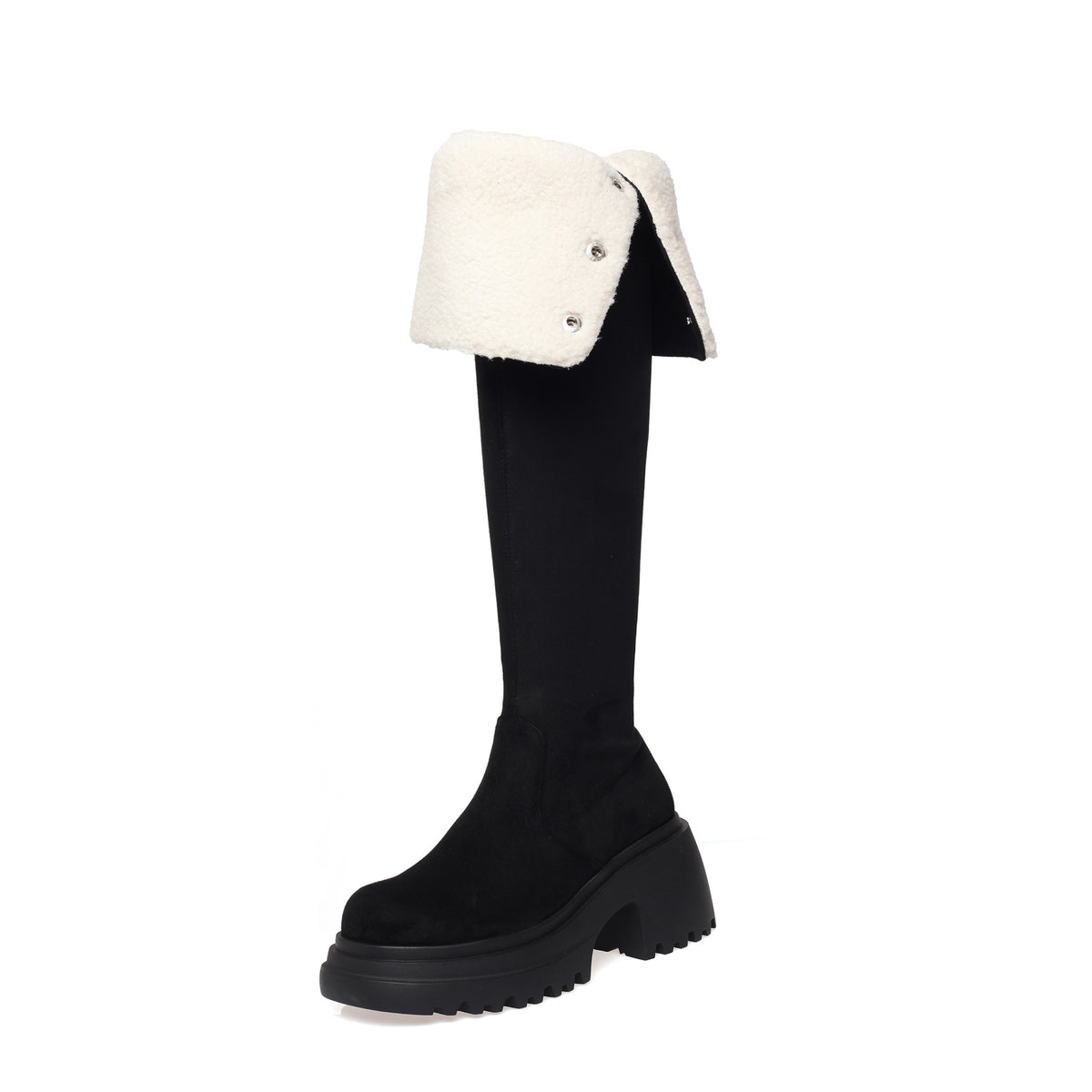 Women's Two-way Over The Knee High-heeled Thigh Knight Women's Leather Boots